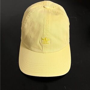 adidas Women Cream Yellow Trefoil Baseball Cap